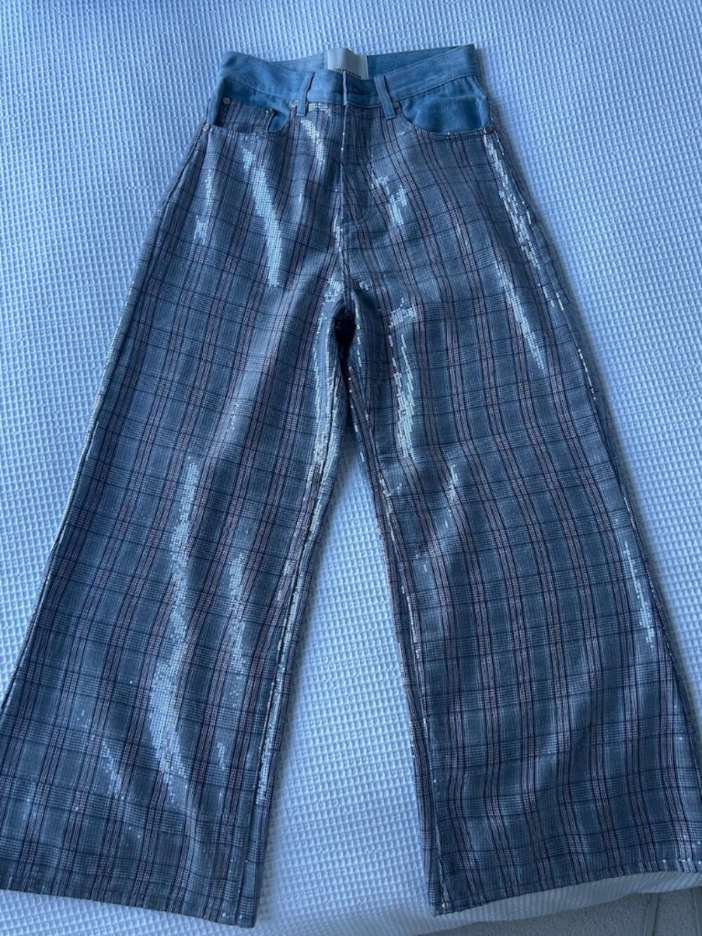 ONE TEASPOON EMBELLISHED PLAID PANTS - SIZE 26